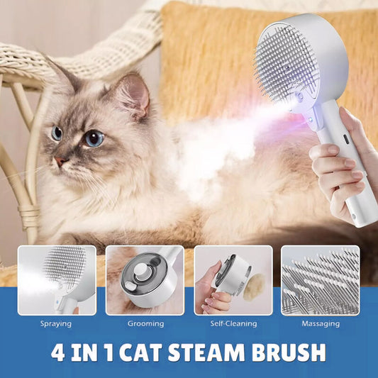 4-in-1 Steam Pet Brush
