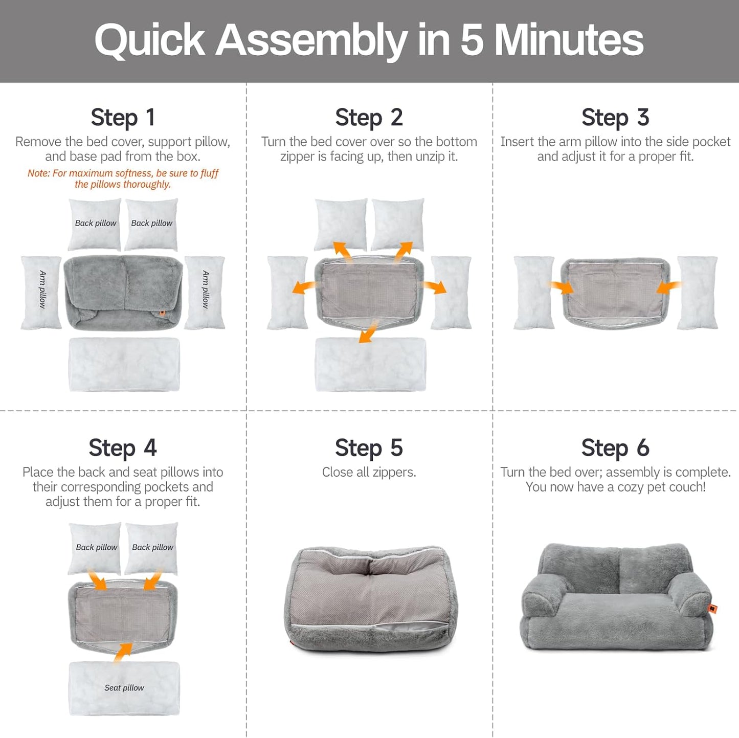 MEWOOFUN Plush Cat Bed For Indoor Cats also Fluffy Small Dog Bed For Puppies- Washable